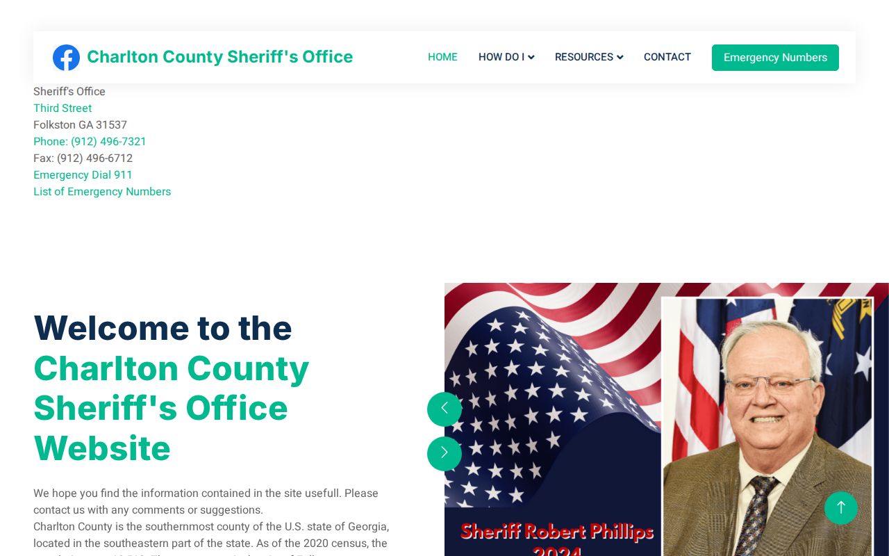 Charlton County Sheriff's Office official website